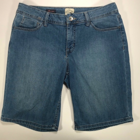 st john's bay womens jean shorts